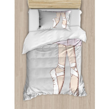 Legs Standing in Balance Duvet Cover Set