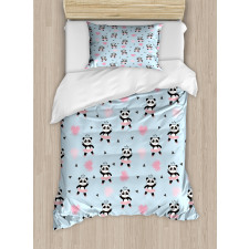 Panda Ballerina in Dress Duvet Cover Set