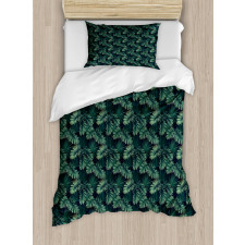 Exotic Jungle Foliage Pattern Duvet Cover Set