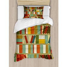 Vintage Library Painting Duvet Cover Set