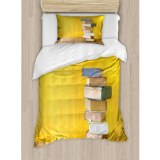 Stack of Old Novels Photo Duvet Cover Set