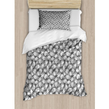 Foliage Leaves Bleak Duvet Cover Set