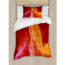 Color Hues of Eroded Stone Duvet Cover Set