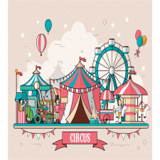 Circus Flat Balloons Duvet Cover Set