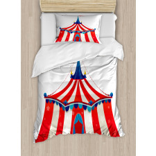 Stars Striped Circus Duvet Cover Set