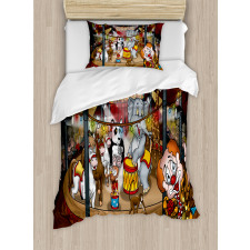 Circus Show Horses Duvet Cover Set