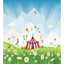 Circus Butterfly Lawn Duvet Cover Set