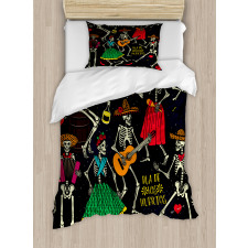 Dia de los Muertos Fiesta Duvet Cover Set