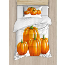 Fall Season Fruits Duvet Cover Set