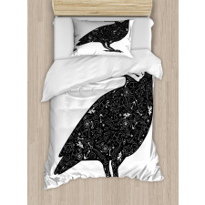 Gothic Art Ornate Bird Duvet Cover Set