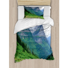 Summer Landscape with Grass Duvet Cover Set