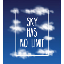 Sky Has No Limit Square Frame Duvet Cover Set