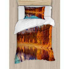 Grand Teton Fall Landscape Duvet Cover Set