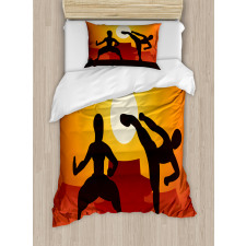 Chinese Boxing Sports Human Duvet Cover Set