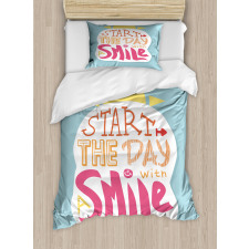 Start with a Smile Duvet Cover Set