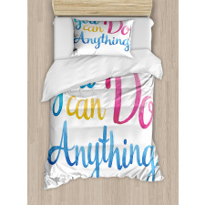 You Can Do Anything Duvet Cover Set