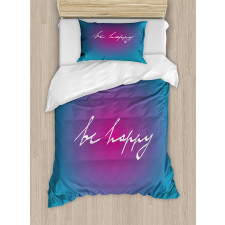 Energetic Be Happy Duvet Cover Set