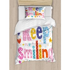 Vivid Keep Smiling Duvet Cover Set