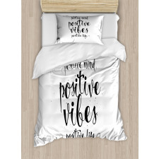 Motivational Words Duvet Cover Set