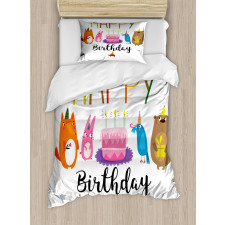 Cake Animal Friends Duvet Cover Set