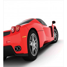 Red Super Sports Car Duvet Cover Set