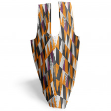 Geometrik Alışveriş Çantası Benekli Çizgili Üçgenler Desenli