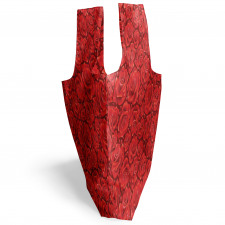 Çiçek Alışveriş Çantası Devamlı Romantik Kırmızı Gül Damla Desenleri 