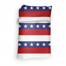 Amerika Alışveriş Çantası Tekrarlı Soyut ABD Bayrakları Örüntüsü