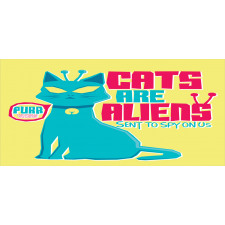 Cats are Aliens Cartoon Pencil Pen Holder