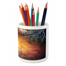 Universe and Electricity Pencil Pen Holder