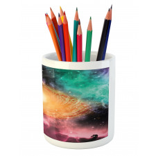 Galaxy Stardust Cosmos Pencil Pen Holder