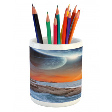 Planet Landscape View Pencil Pen Holder