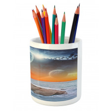 Planet Landscape View Pencil Pen Holder