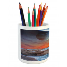 Planet Landscape View Pencil Pen Holder