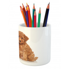 Puppies Cozily Posing Photo Pencil Pen Holder