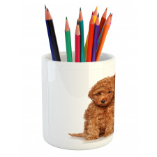 Puppies Cozily Posing Photo Pencil Pen Holder