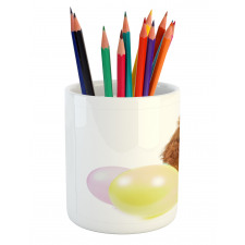 Funny Dog Partying Balloons Pencil Pen Holder