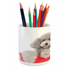 Pet in a Bucket Posing Pencil Pen Holder