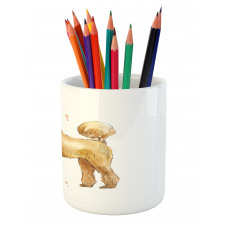 Cartoon Style on 4 Feet Pencil Pen Holder