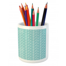 Botanical Leaves Pencil Pen Holder