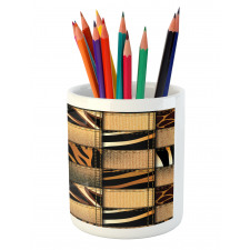 Jeans Denim Patchwork Pencil Pen Holder