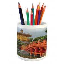 Pavilion in Forest Pencil Pen Holder