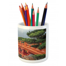 Pavilion in Forest Pencil Pen Holder