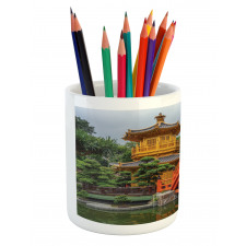 Pavilion in Forest Pencil Pen Holder