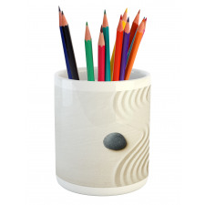 Stones and Wavy Slit Pencil Pen Holder