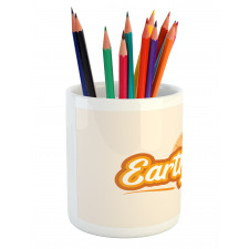 Retro Tangerine Tones Pencil Pen Holder