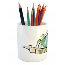 Sketchy Ribbon Design Pencil Pen Holder