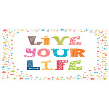 Funny Live Your Life Wording Pencil Pen Holder