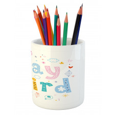 Ornamental Calligraphy Pencil Pen Holder