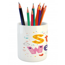 Ornamental Calligraphy Pencil Pen Holder